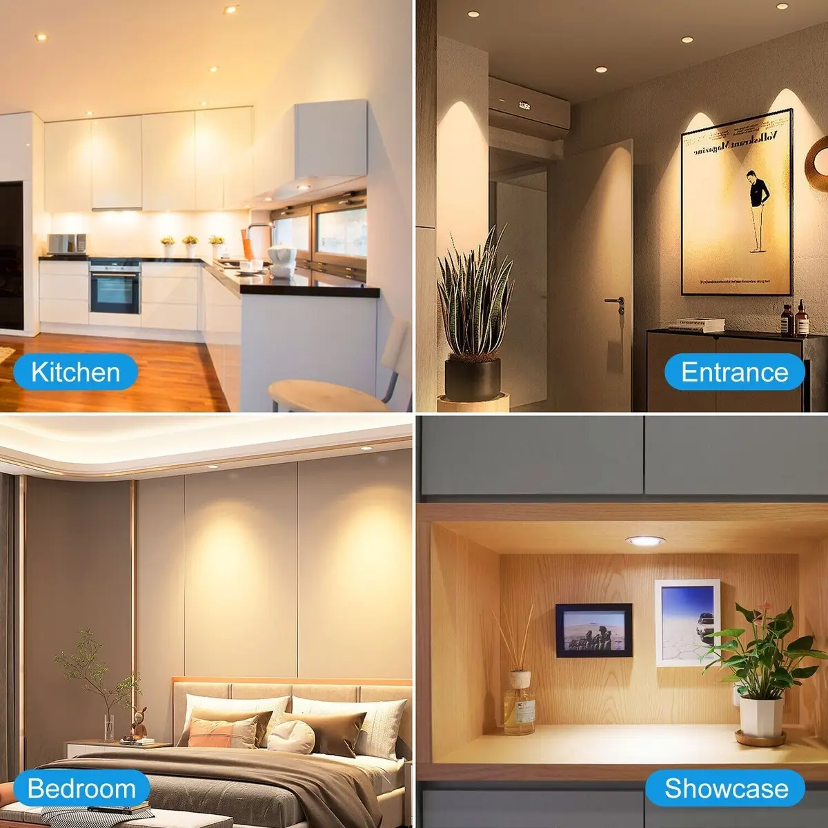 2x 5W (=40W) GX53 LED 3000K Warm White Kitchen Under Cabinet Light Bulbs Lamp - image 8 | Free standard UK delivery included | Discount Quality Products