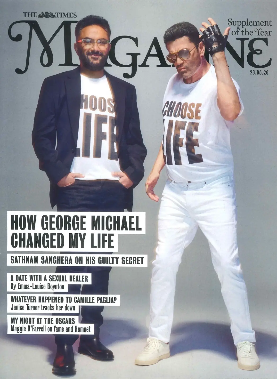 Times Magazine: George Michael, Sathnam Sanghera, Ben Elton, Giles Coren 23.5.26