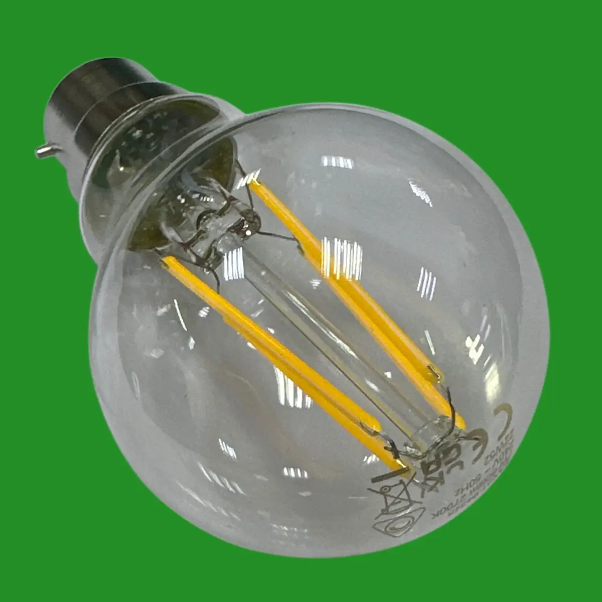 1x 7W (=60W) Saxby Dimmable Clear Filament LED GLS Light Bulbs BC B22 2700K - image 3 | Free standard UK delivery included | Discount Quality Products