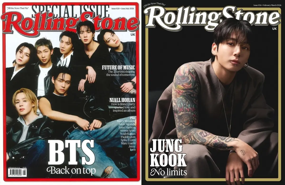 Rolling Stone Magazine Double Bundle: Issue 26 &amp; 28, BTS, Jung Kook, K-Pop, 2026