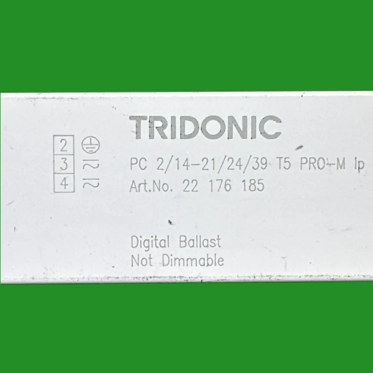 Tridonic PC 2x14-21/24/39 Fluorescent Electronic Ballast 2x 14/24/18W 22176185 - image 3 | Free standard UK delivery included | Discount Quality Products