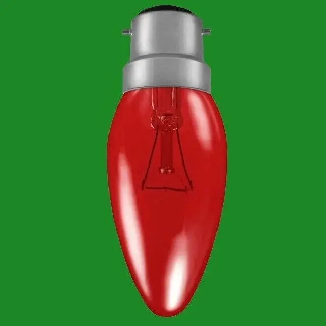 2x 40W Red Fireglow BC B22 Candle Light Bulb, Electric Fires, Brooders etc. - image 3 | Free standard UK delivery included | Discount Quality Products