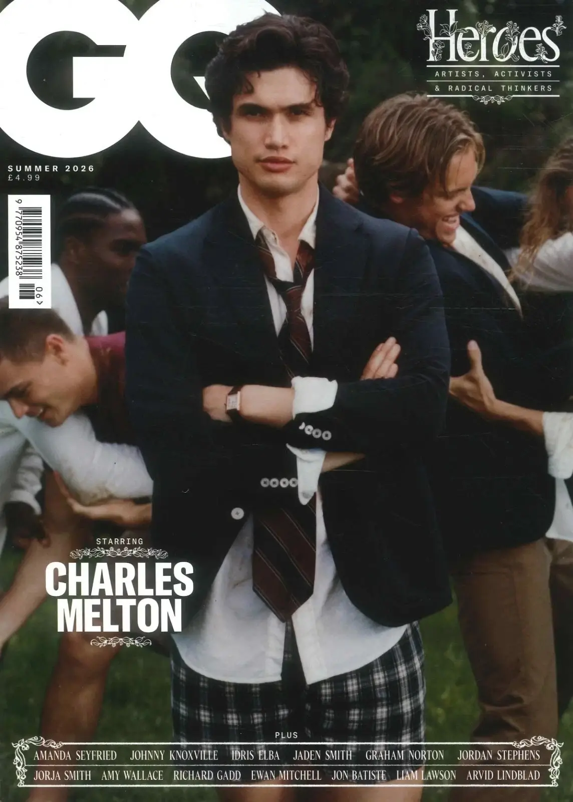 GQ Magazine: Charles Melton Cover, Amanda Seyfried, Idris Elba, Summer 2026