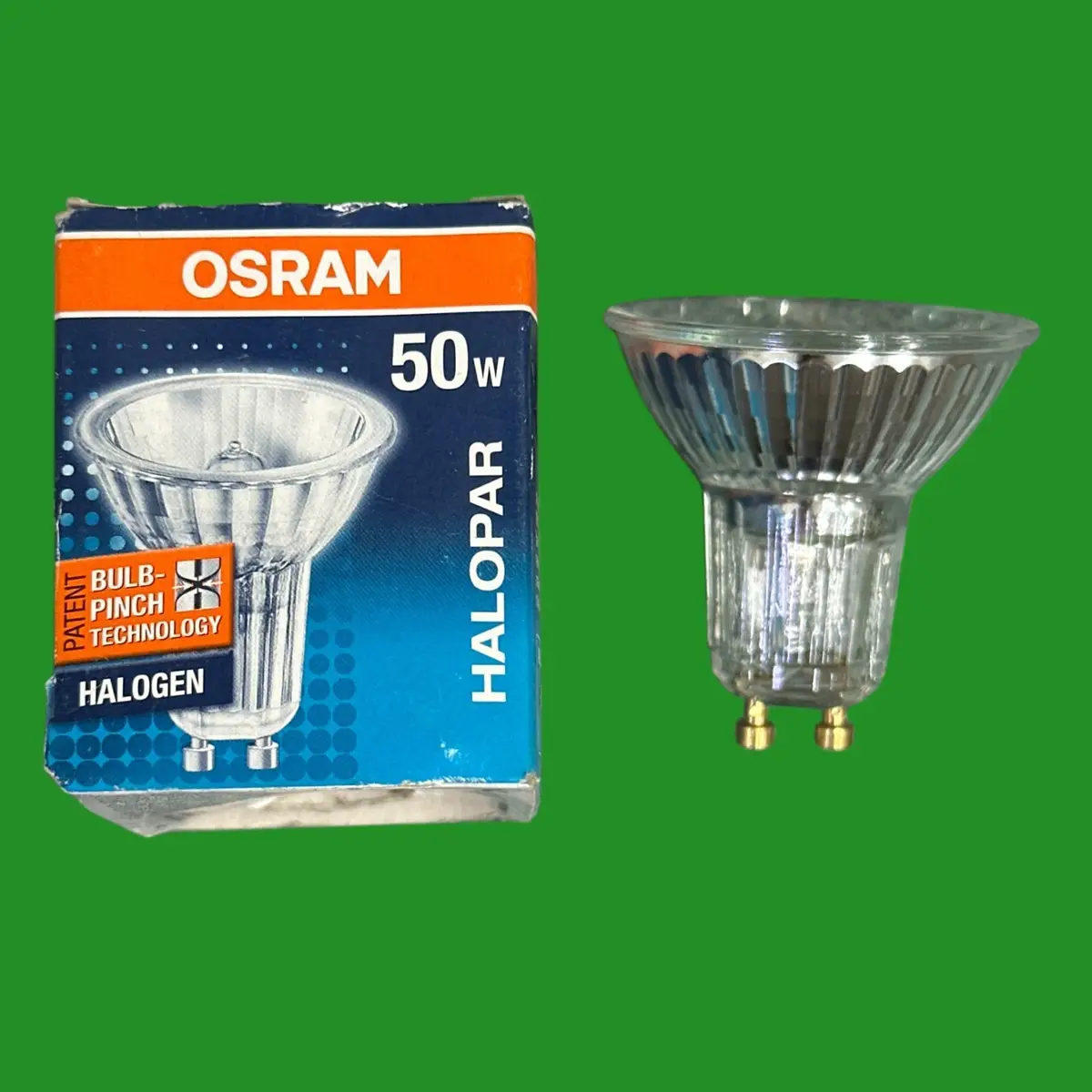50W OSRAM Halopar 16 Halogen GU10 Flood Light Bulb 64824 FL Dimmable Reflector