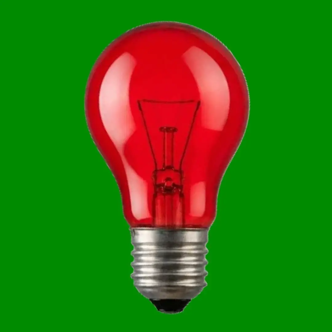 2x 60W Red Fireglow GLS Light Bulbs Flame Effect Electric Fires Edison Screw E27 - image 2 | Free standard UK delivery included | Discount Quality Products