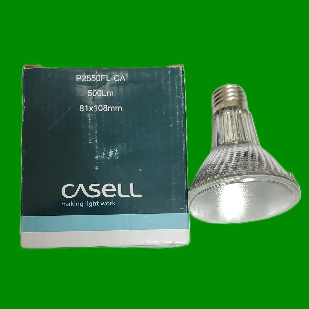 50W Casell Frosted PAR25 Halogen Reflector Dimmable Flood Light Bulb ES E27 Lamp