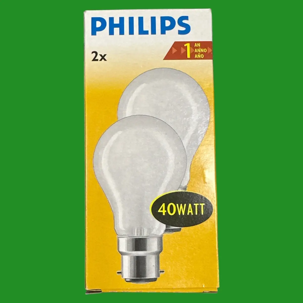 2x 40W Philips Pearl Dimmable GLS Incandescent Light Bulbs, Bayonet, BC B22 Lamp - image 2 | Free standard UK delivery included | Discount Quality Products