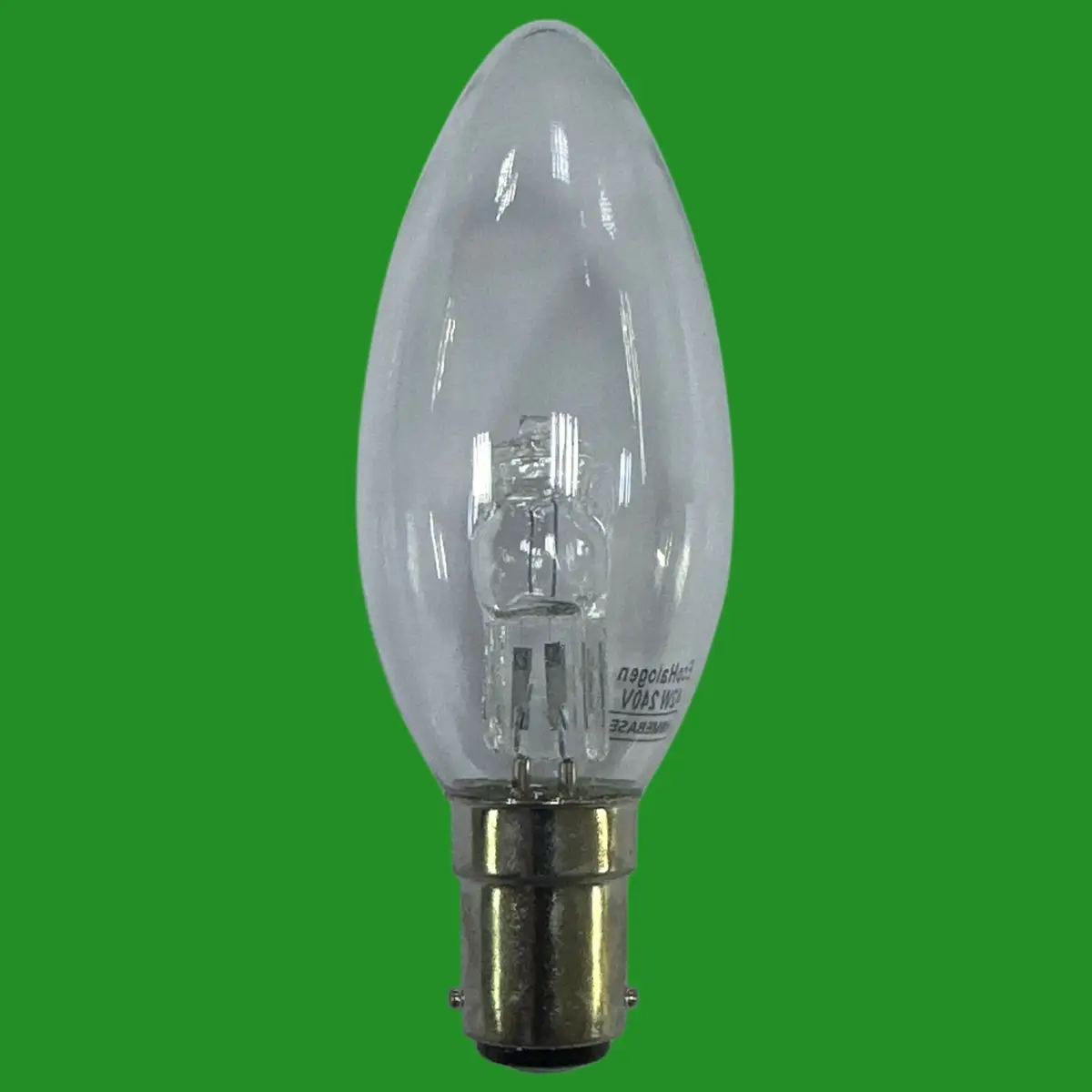 2x 42W =55W Homebase Dimmable Eco Halogen Clear Candle Light Bulbs SBC B15 Lamp - image 2 | Free standard UK delivery included | Discount Quality Products