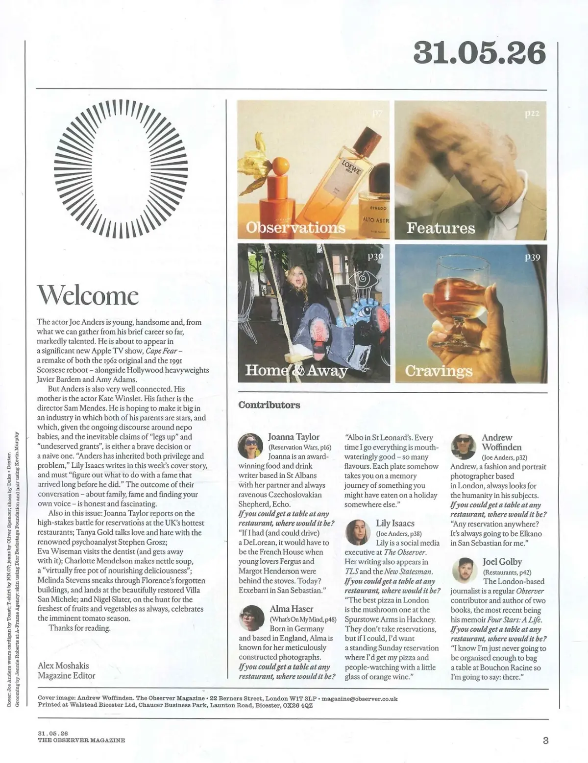 Observer Magazine: Kate Winslet's Son Joe Anders, Pandora Sykes, S.Grosz 31.5.26 - image 3 | Free standard UK delivery included | Discount Quality Products