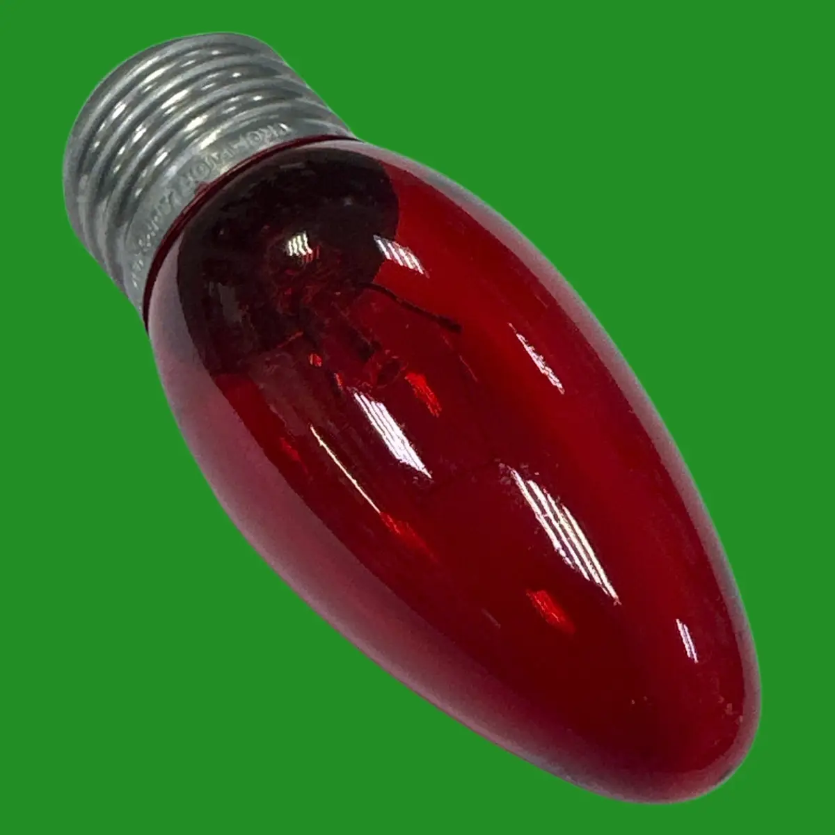 2x 40W Crompton Red Fireglow Candle Light Bulbs, ES E27 Electric Fires Brooders - image 2 | Free standard UK delivery included | Discount Quality Products