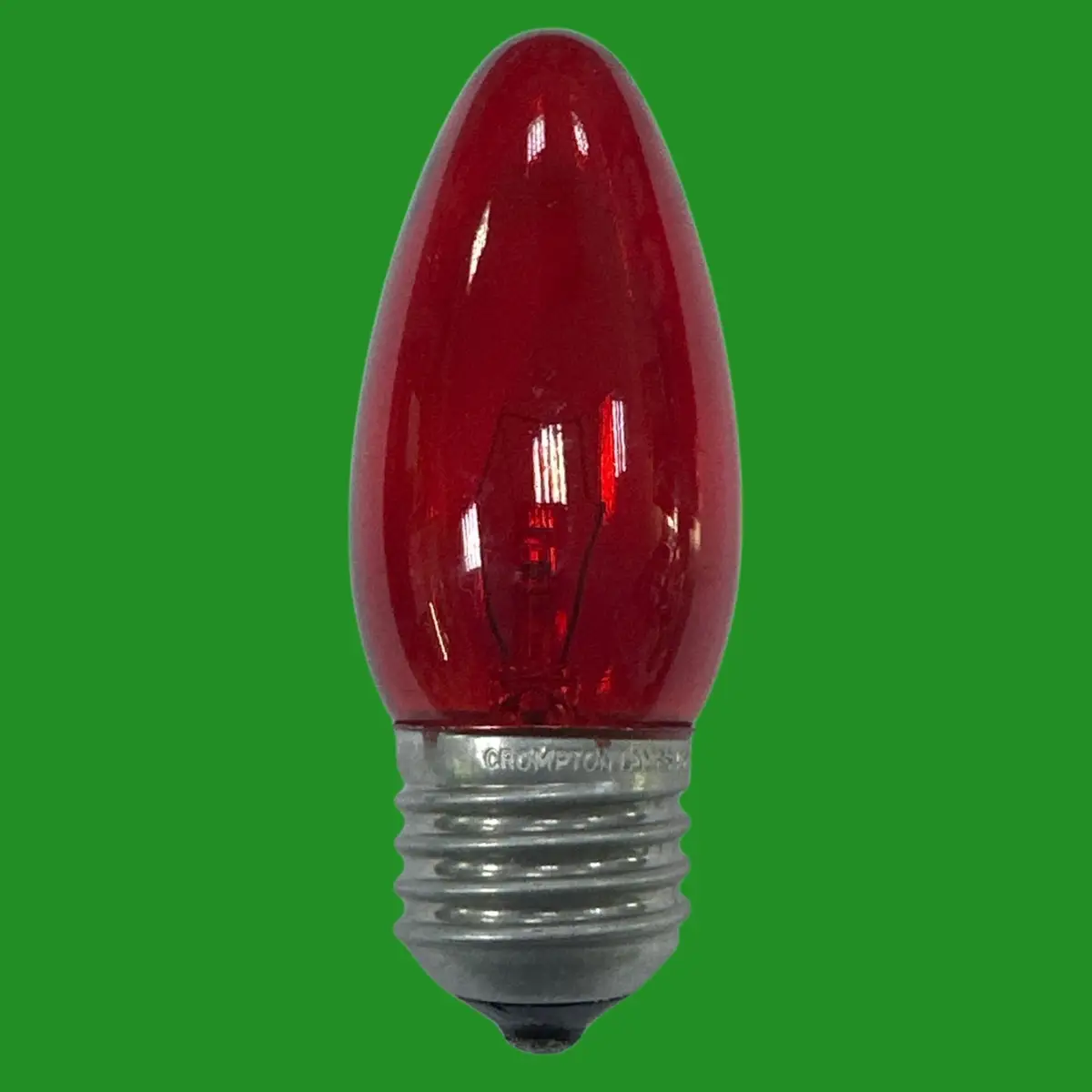 2x 40W Crompton Red Fireglow Candle Light Bulbs, ES E27 Electric Fires Brooders - image 3 | Free standard UK delivery included | Discount Quality Products