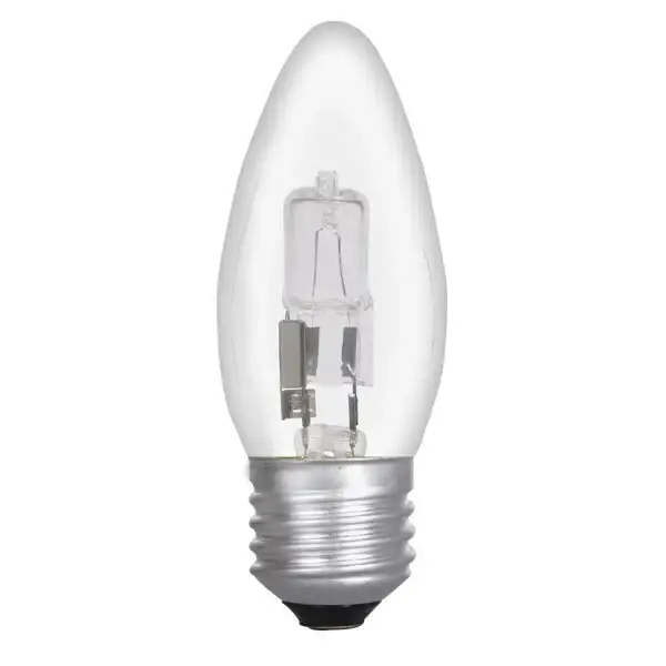 4x 18W (=24W) Crompton Dimmable Halogen Clear Candle Light Bulbs ES E27 Screw - image 2 | Free standard UK delivery included | Discount Quality Products