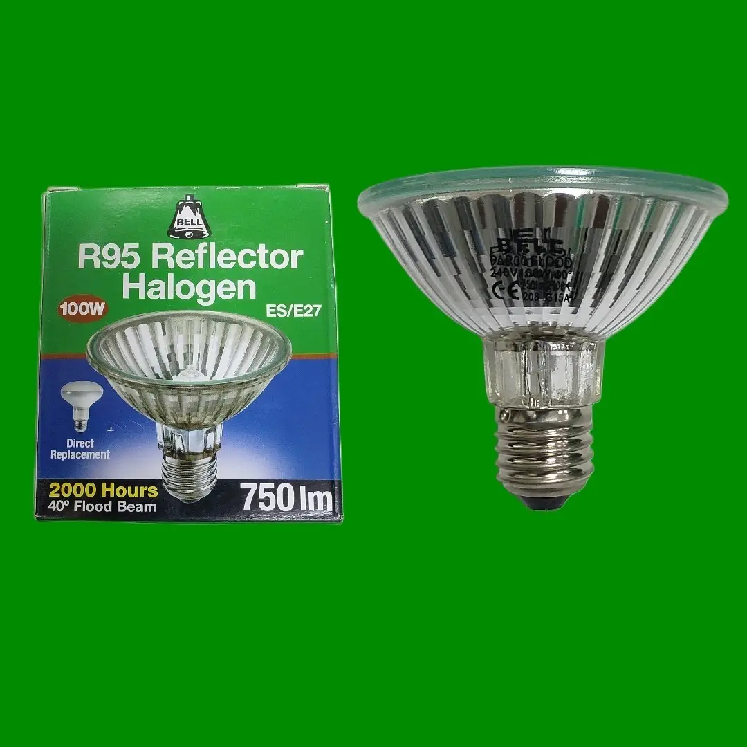 1x 100W BELL PAR30 R95 Halogen Reflector Dimmable Flood Light Bulb ES E27 Lamp