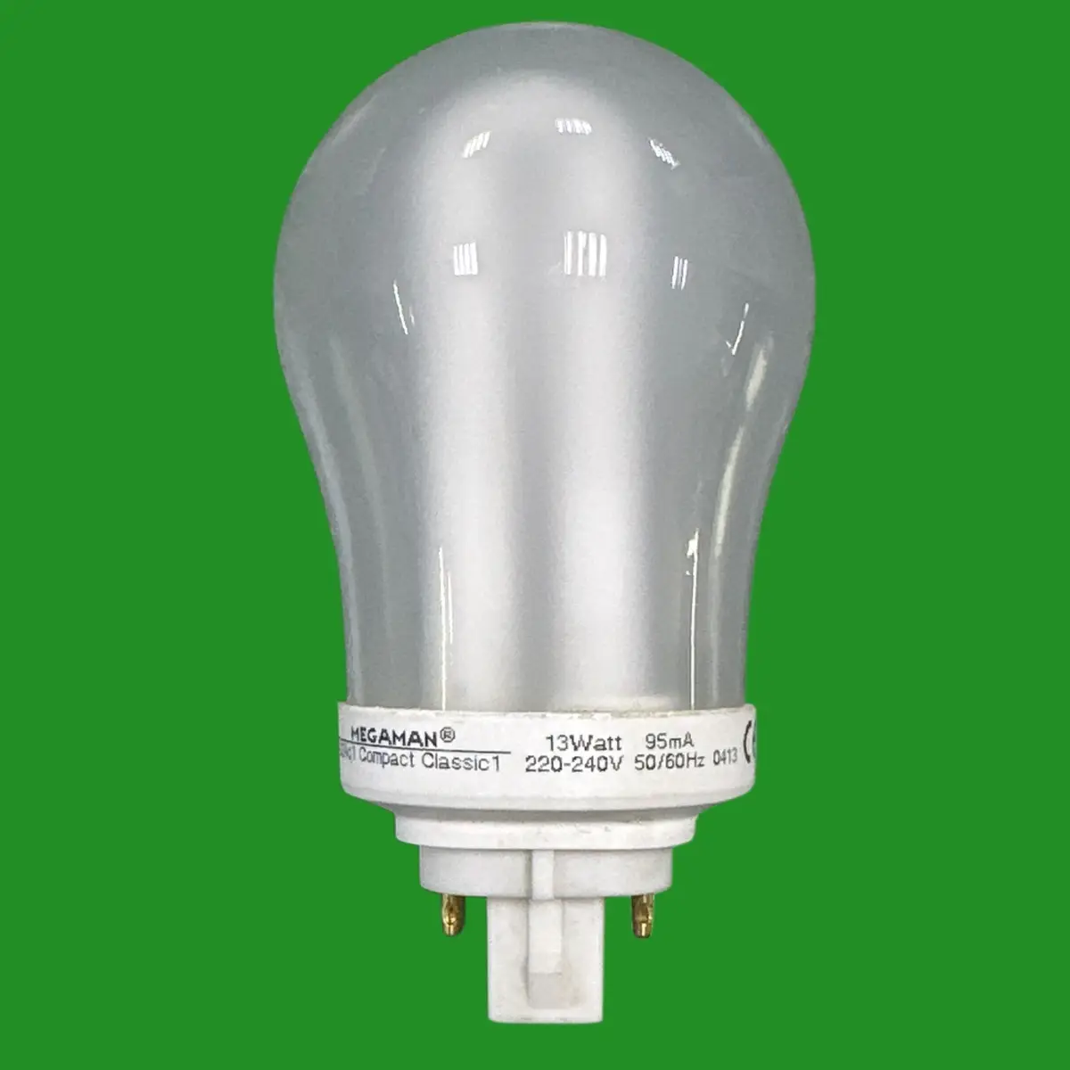 13W Megaman G24q-1 4 pin Low Energy GLS CFL PL Light Bulb 2700K Warm White