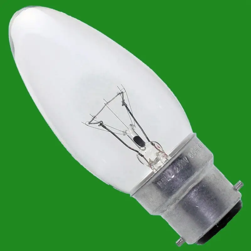 2x 40W Tesco Clear Candle Dimmable Filament Light Bulbs B22 BC Bayonet Cap Lamps - image 2 | Free standard UK delivery included | Discount Quality Products