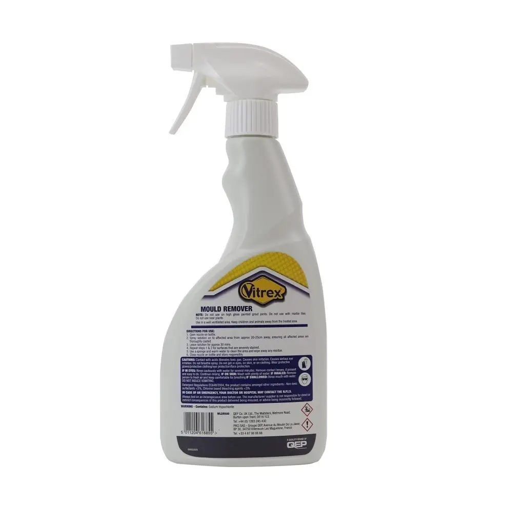 1x 500ml Vitrex Tile Mould & Black Spots Remover Spray Cleaner, Bathroom Kitchen - image 5 | Free standard UK delivery included | Discount Quality Products