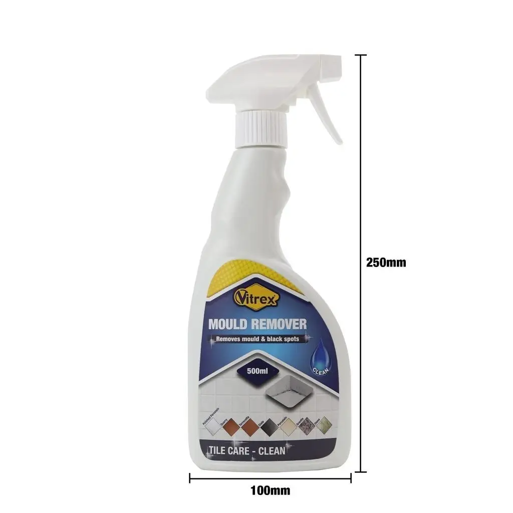 1x 500ml Vitrex Tile Mould & Black Spots Remover Spray Cleaner, Bathroom Kitchen - image 6 | Free standard UK delivery included | Discount Quality Products
