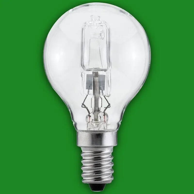 6x 18W (=24W) Crompton Clear Eco Halogen Golf Round G45 SES E14 Light Bulbs Lamp - image 2 | Free standard UK delivery included | Discount Quality Products