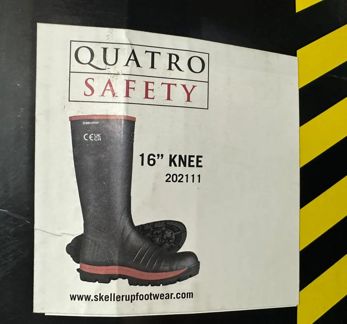 Quatro SkellerUp S5 16" Knee Steel Toe Cap Safety Work Wellington Boot UK 6 SRC - image 5 | Free standard UK delivery included | Discount Quality Products