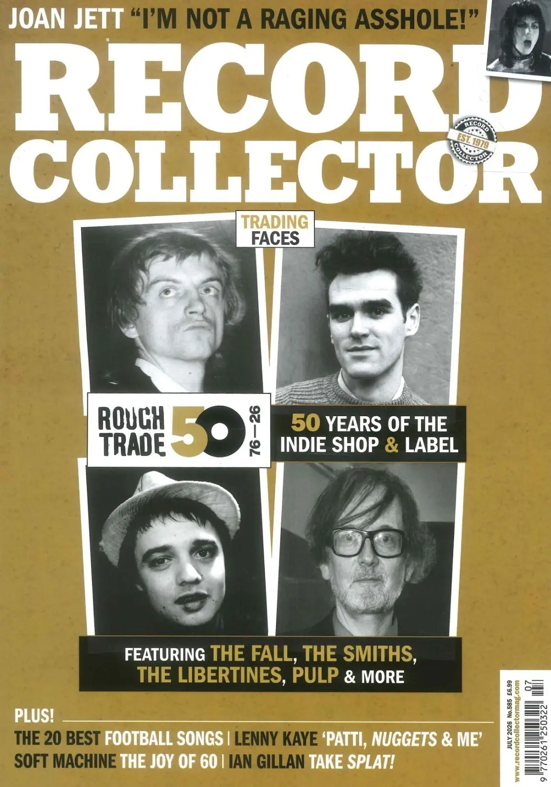 Record Collector Magazine: Joan Jett, Football Songs, Lenny Kaye, July 2026