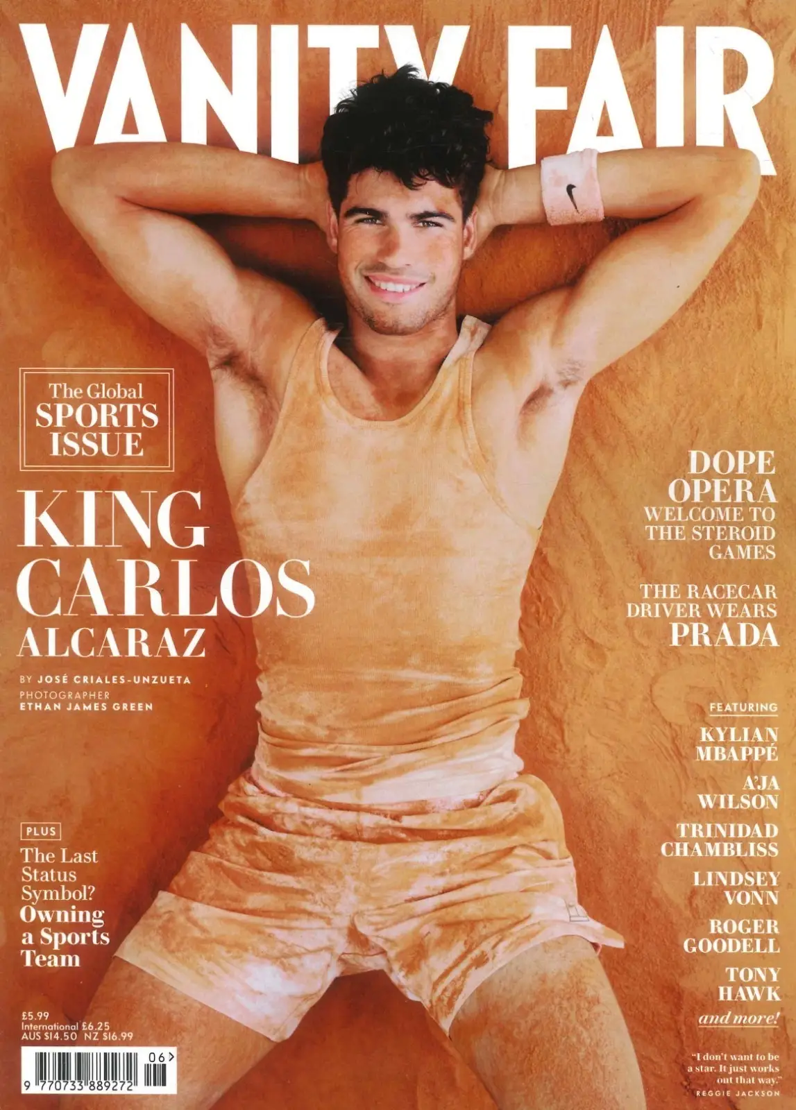 Vanity Fair Magazine: Carlos Alcaraz, Kylian Mbappe, FIFA World Cup, Sports 2026