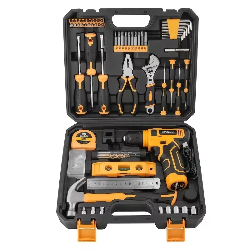 DIY Hi-Spec 133pc 8V Cordless Tool Kit USB Screwdriver Hammer Wrench Home Garage - image 5 | Free standard UK delivery included | Discount Quality Products
