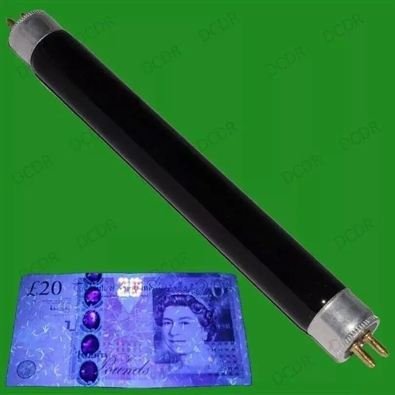 8W UV T5 Blacklight 12" 300mm Tube Bulb Counterfeit Money Security Detector