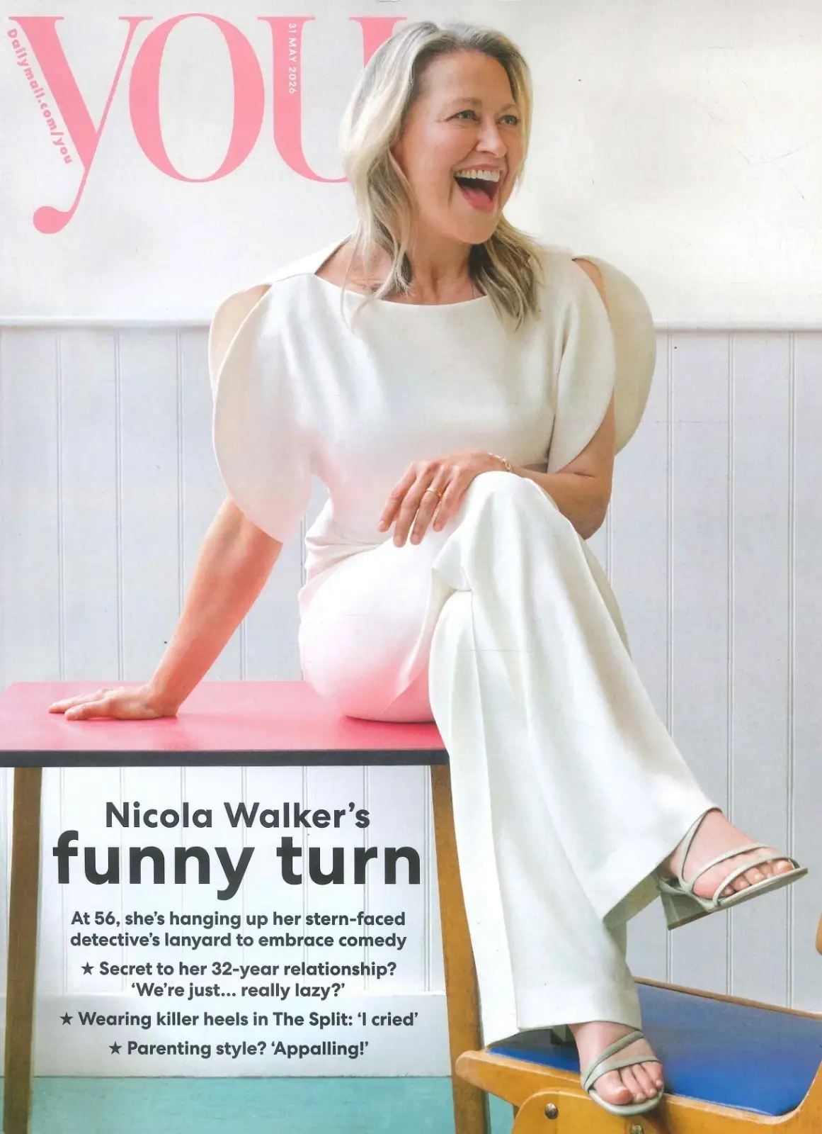 You Magazine: Nicola Walker, John Giddings, Hugh Fearnley, Fashion, 31.5.26