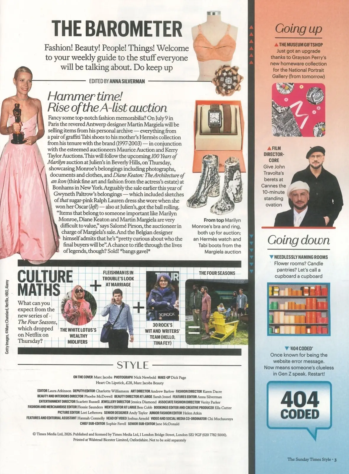 Sunday Times STYLE Magazine: Marc Jacobs, Jacob Greenway, P. Delevingne, 31.5.26 - image 3 | Free standard UK delivery included | Discount Quality Products