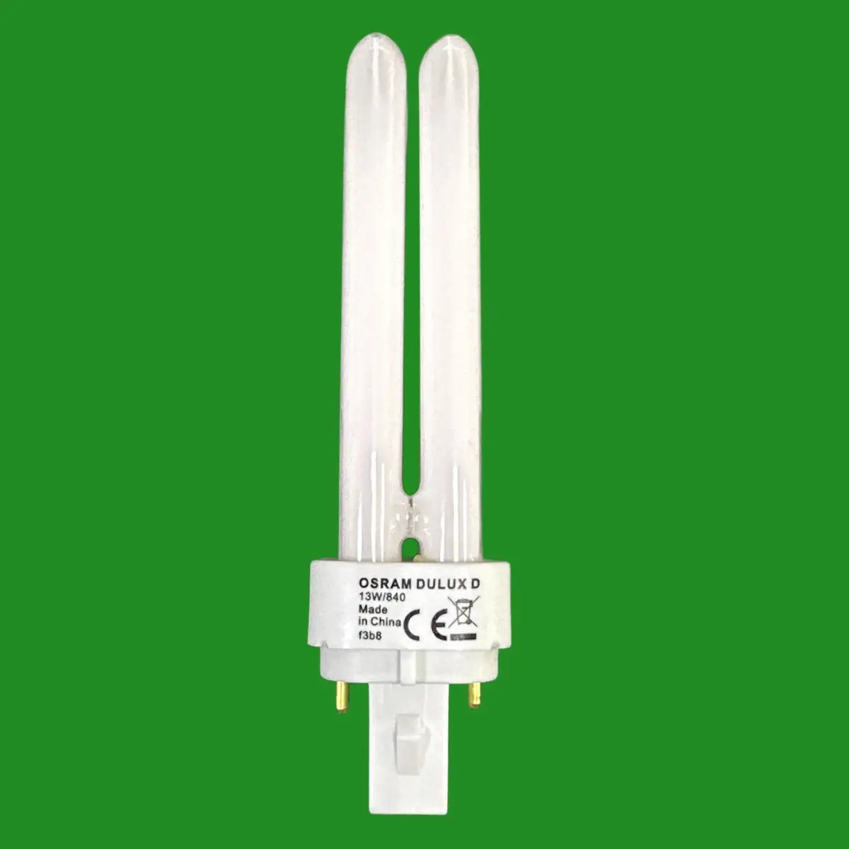 2x 13W Ebrite G24d-1, 2 pin, Low Energy CFL BLD PL Double Turn Light Bulb 4000K - image 2 | Free standard UK delivery included | Discount Quality Products