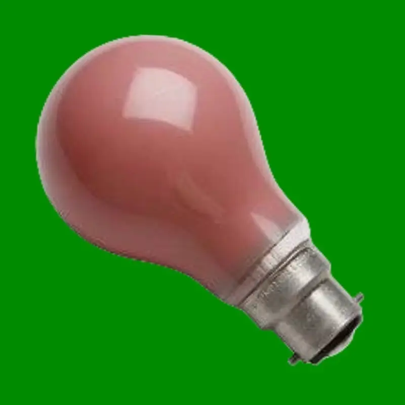1x 15W Red Incandescent Coloured Dimmable GLS Light Bulb Lamp Bayonet BC B22