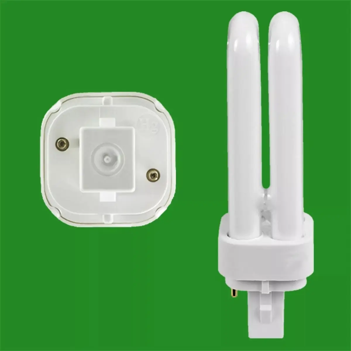 2x 10W GE G24d-1 2 pin, Low Energy CFL BLD Double Turn Light Bulb 840 4000K - image 3 | Free standard UK delivery included | Discount Quality Products