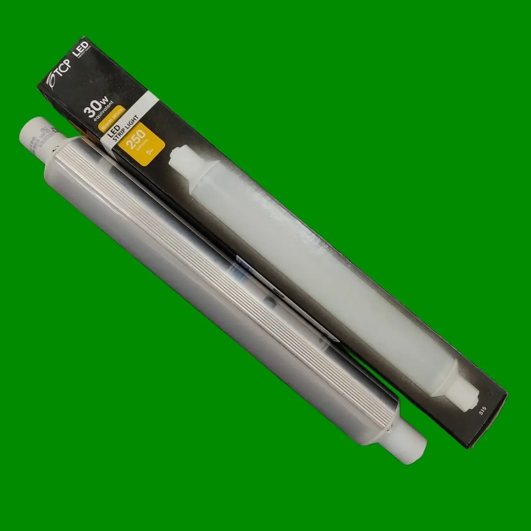 1x 5W (=30W) TCP LED 221mm Frosted Double Ended Tube S15 Linear Strip Light Bulb - image 4 | Free standard UK delivery included | Discount Quality Products