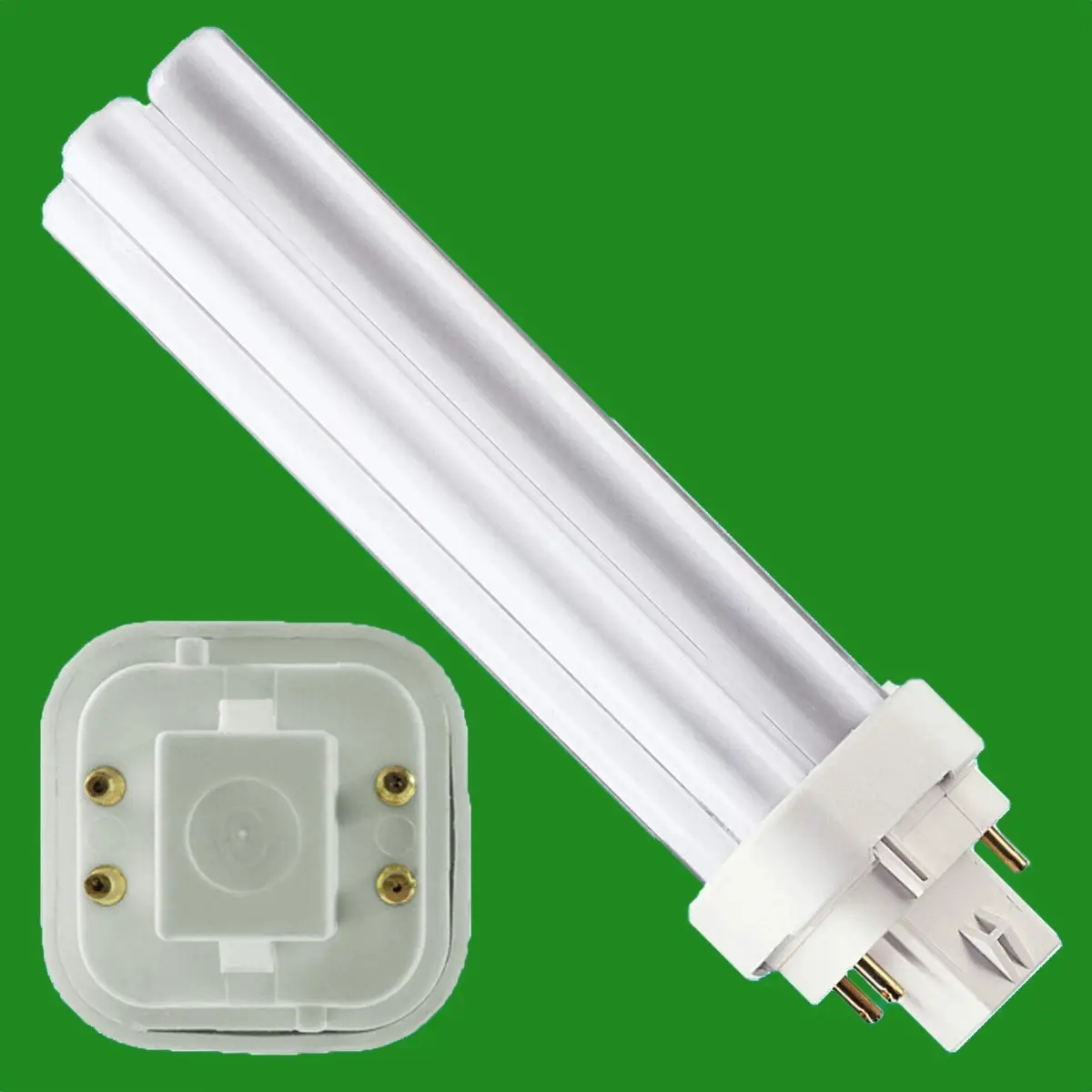 2x 18W Sylvania Dimmable G24q-2, 4 pin 4000K Low Energy PLC Light Bulb Lamp - image 2 | Free standard UK delivery included | Discount Quality Products