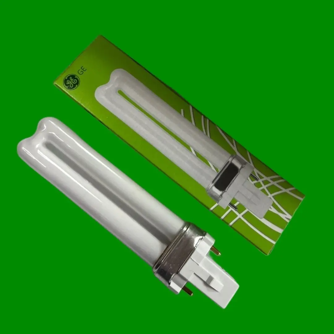 2x 7W GE G23 2 pin Low Energy CFL PL-S PLS Light Bulb 4000K Cool White Lamp