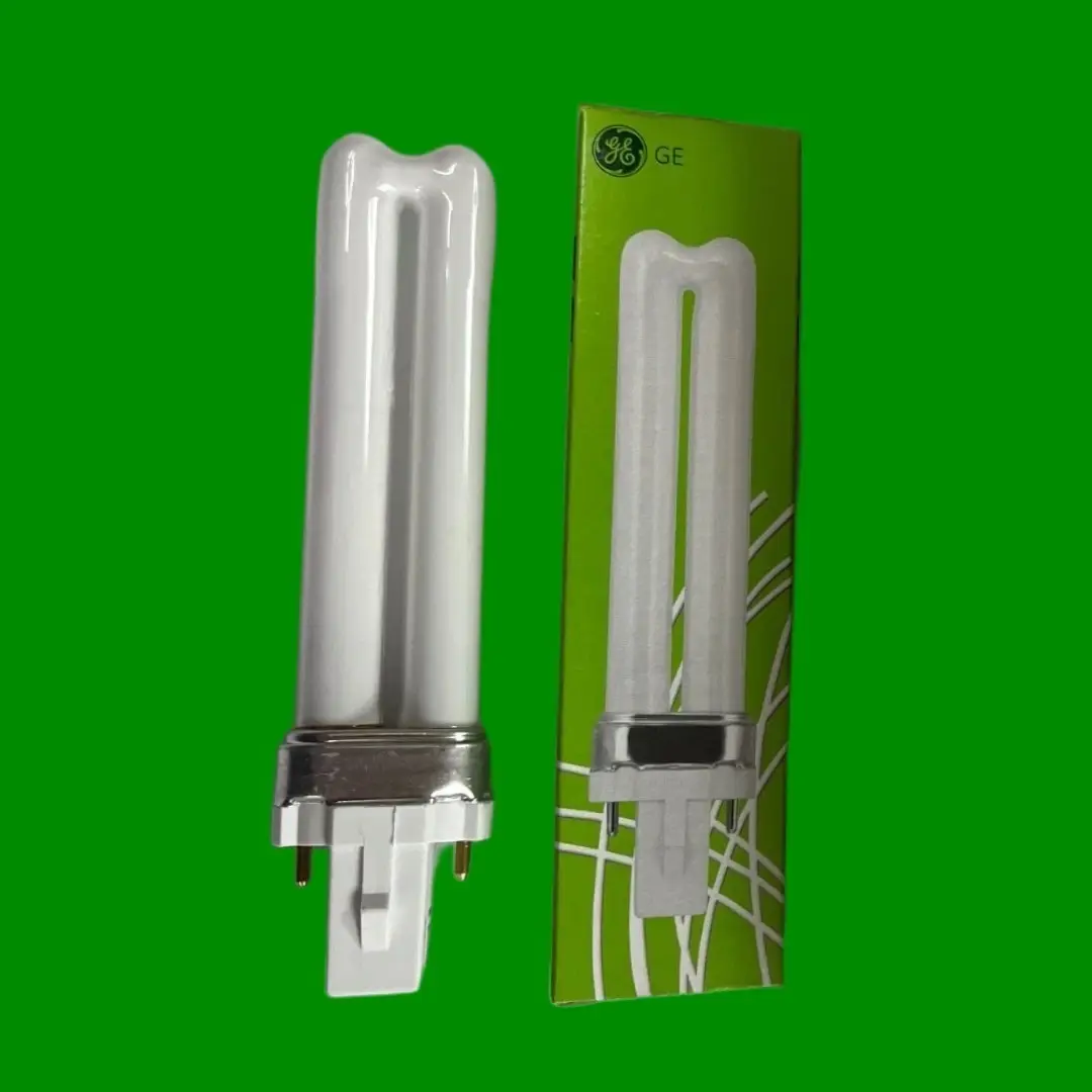 2x 7W GE G23 2 pin Low Energy CFL PL-S PLS Light Bulb 4000K Cool White Lamp - image 3 | Free standard UK delivery included | Discount Quality Products