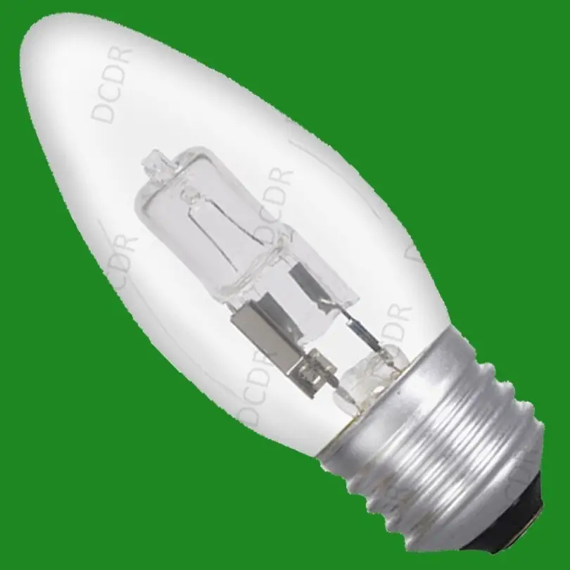 4x 18W (=24W) Crompton Dimmable Halogen Clear Candle Light Bulbs ES E27 Screw - image 3 | Free standard UK delivery included | Discount Quality Products