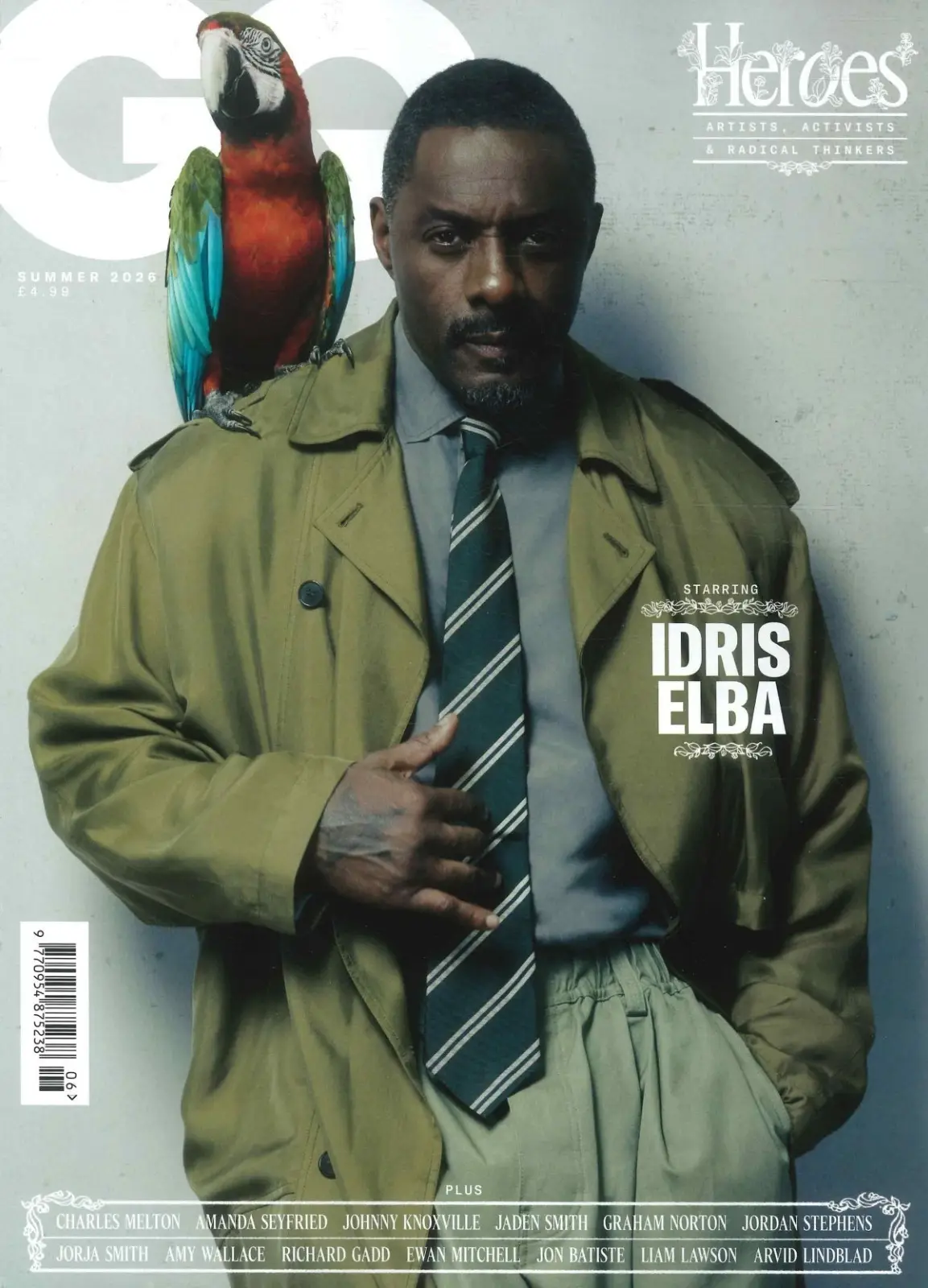 GQ Magazine: Idris Elba Cover, Amanda Seyfried, Charles Melton, Summer 2026