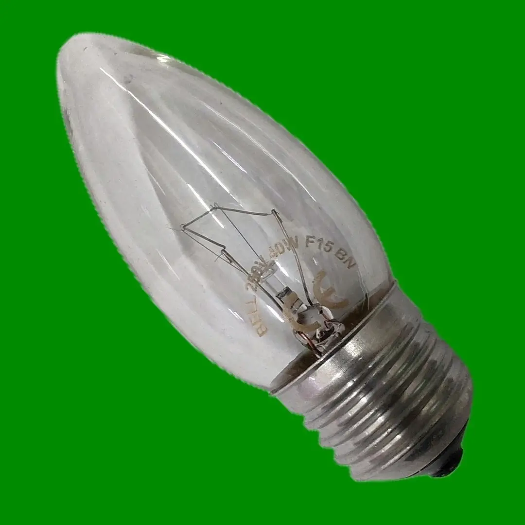 6x 40W BELL Incandescent Filament Dimmable Candle Clear Light Bulb E27 ES - image 3 | Free standard UK delivery included | Discount Quality Products