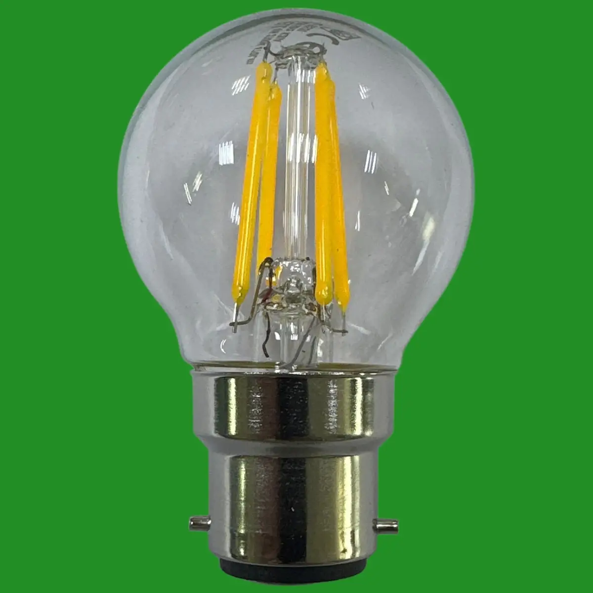 2x 4W (=40W) BELL Pro LED Filament Clear Round Golf G45 Light Bulbs BC B22 2700K - image 2 | Free standard UK delivery included | Discount Quality Products