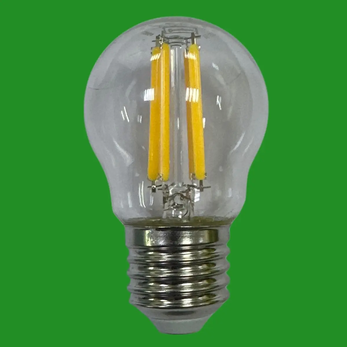 4x 6.5W (=60W) Crompton Clear LED Filament Round Golf Light Bulb ES E27 Screw - image 2 | Free standard UK delivery included | Discount Quality Products