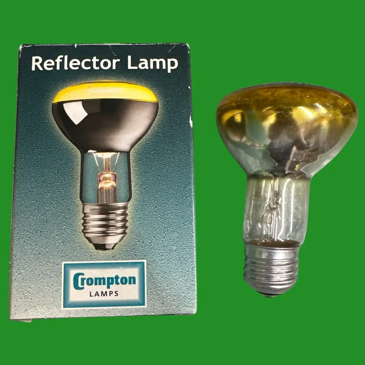 2x 40W R63 R64 Crompton Yellow Coloured Dimmable Reflector Disco Light Bulb E27