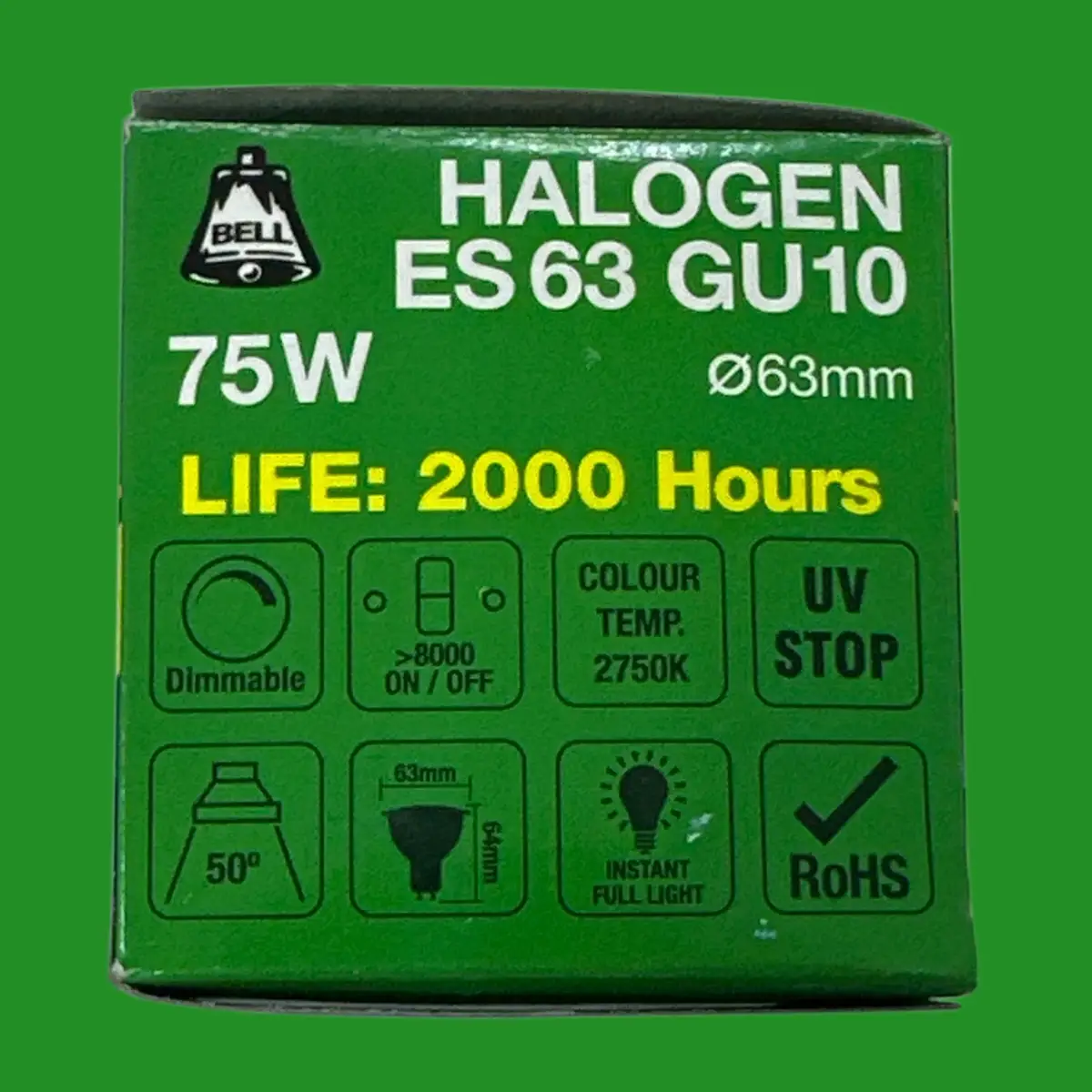 75W GU10 ES 63 Bell Dimmable Par20 63mm Reflector Halogen Light Bulb 50° Flood - image 4 | Free standard UK delivery included | Discount Quality Products