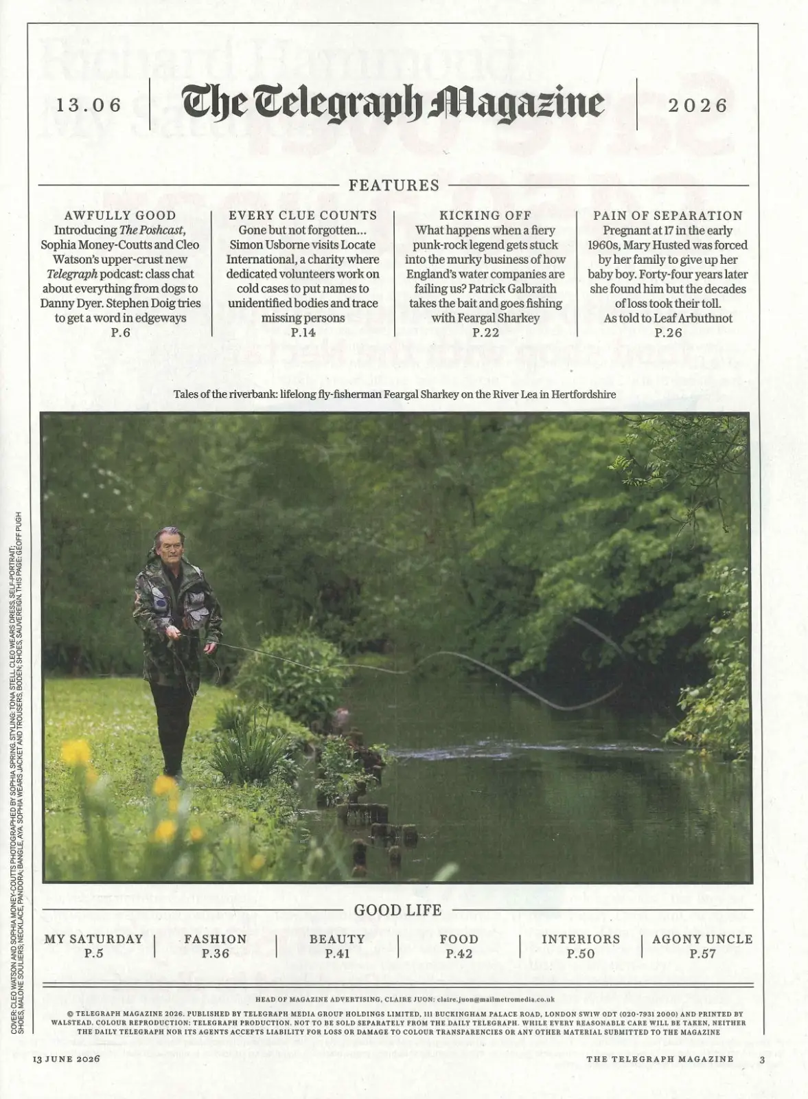 Telegraph Magazine: Richard Hammond, Feargal Sharkey, Richard Madeley, 13.6.26 - image 3 | Free standard UK delivery included | Discount Quality Products