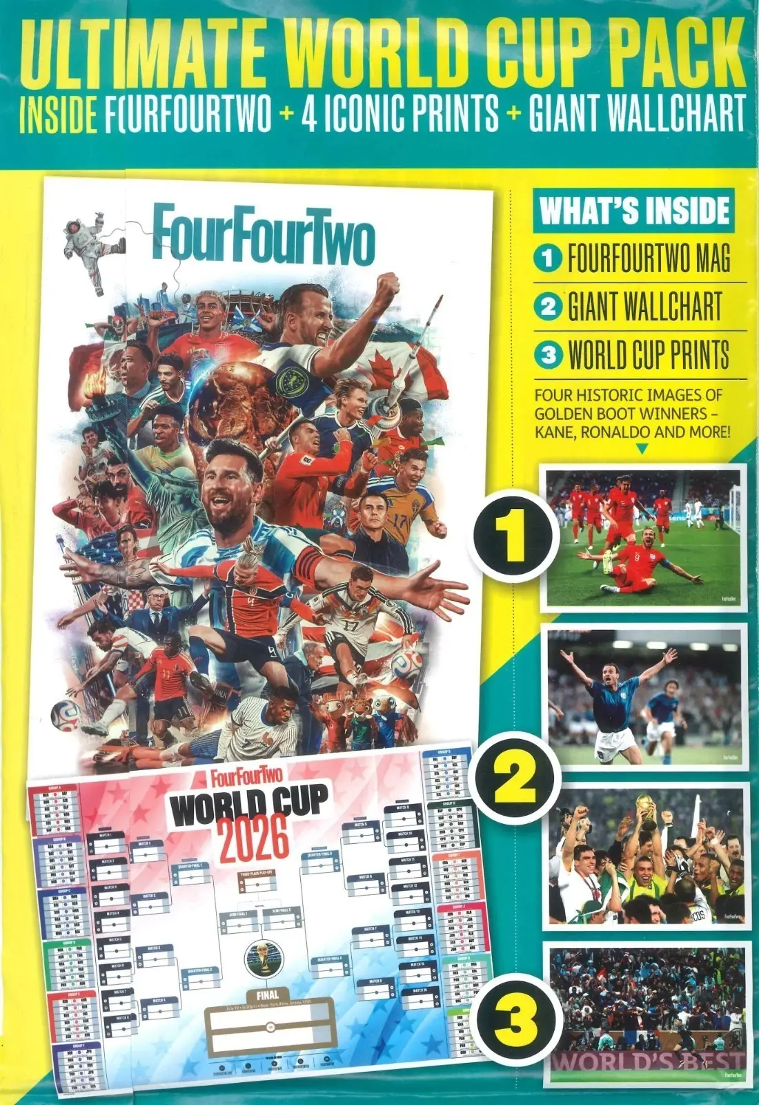 FourFourTwo Magazine: Battle for World Cup, Football, Soccer, Wallchart, 2026 - image 3 | Free standard UK delivery included | Discount Quality Products