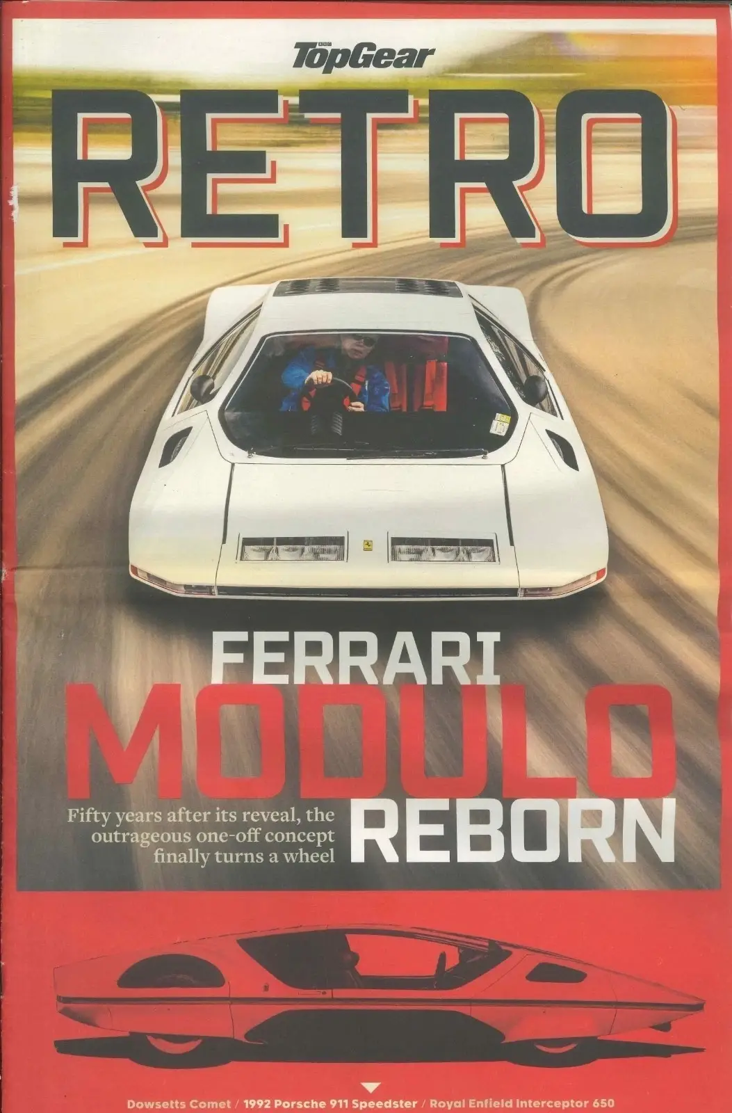 BBC Top Gear Magazine Supplement Retro, Ferrari Modulo, BMW M3, Mercedes 190E