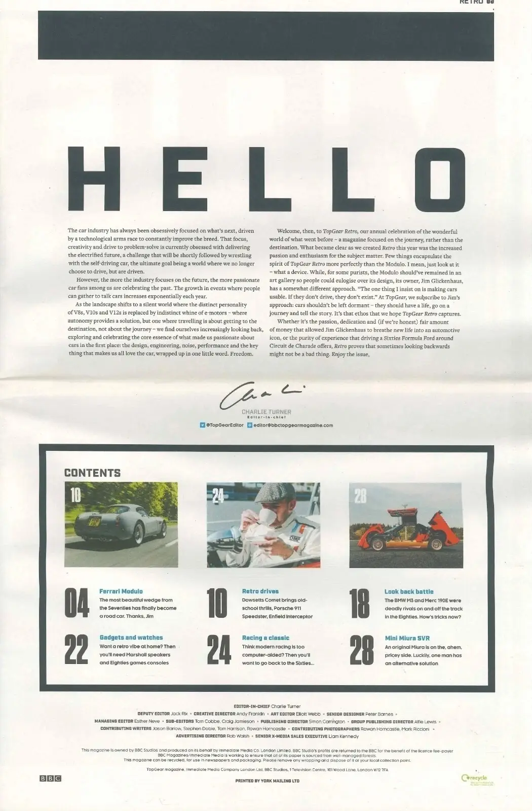 BBC Top Gear Magazine Supplement Retro, Ferrari Modulo, BMW M3, Mercedes 190E - image 3 | Free standard UK delivery included | Discount Quality Products