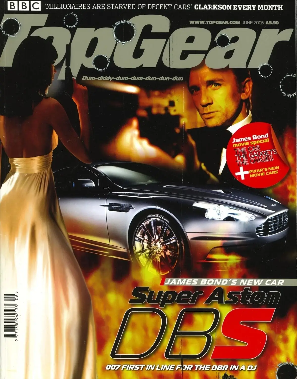 BBC Top Gear Magazine Issue 153, Aston DBS, James Bond 007, BMW Z4, June 2006