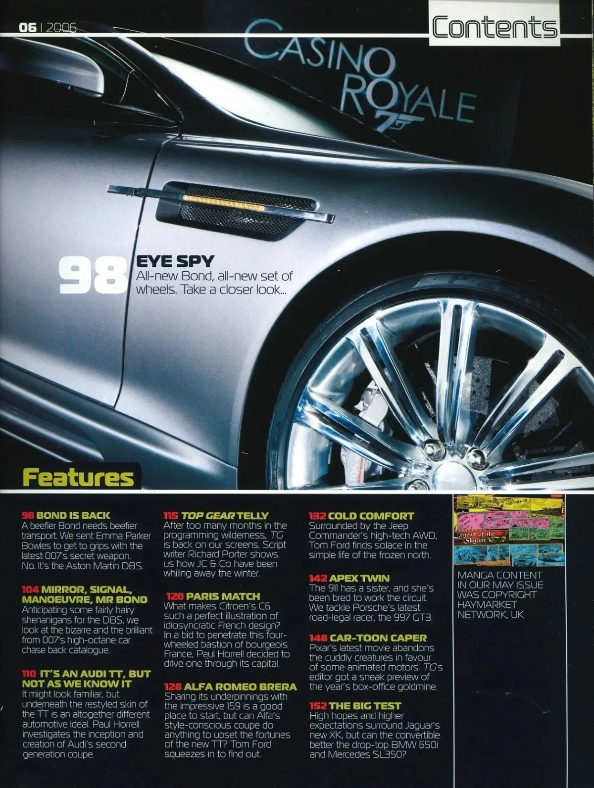 BBC Top Gear Magazine Issue 153, Aston DBS, James Bond 007, BMW Z4, June 2006 - image 3 | Free standard UK delivery included | Discount Quality Products