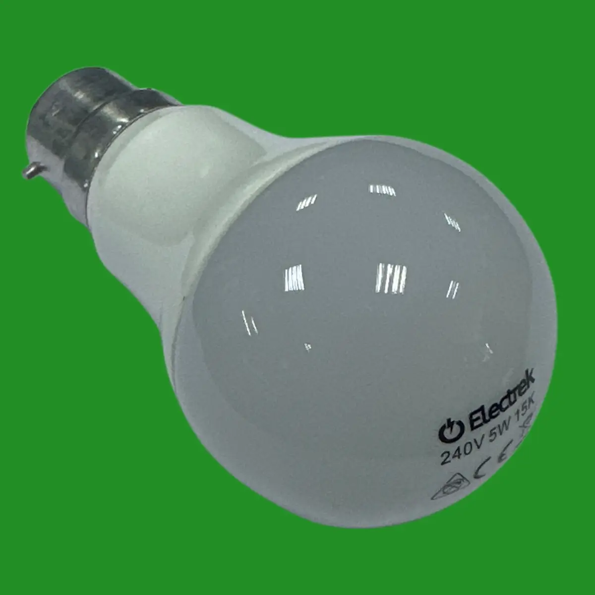 5W =40W Electrek Frosted LED GLS Light Bulbs Bayonet Cap BC B22 Warm White 3000K - image 3 | Free standard UK delivery included | Discount Quality Products